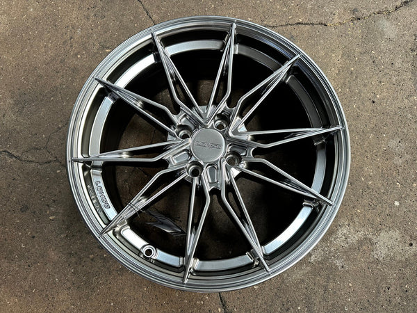 New 17X7.5 ET35 Lenso Barox Rim (4 wheel) Hyper Black 4X100