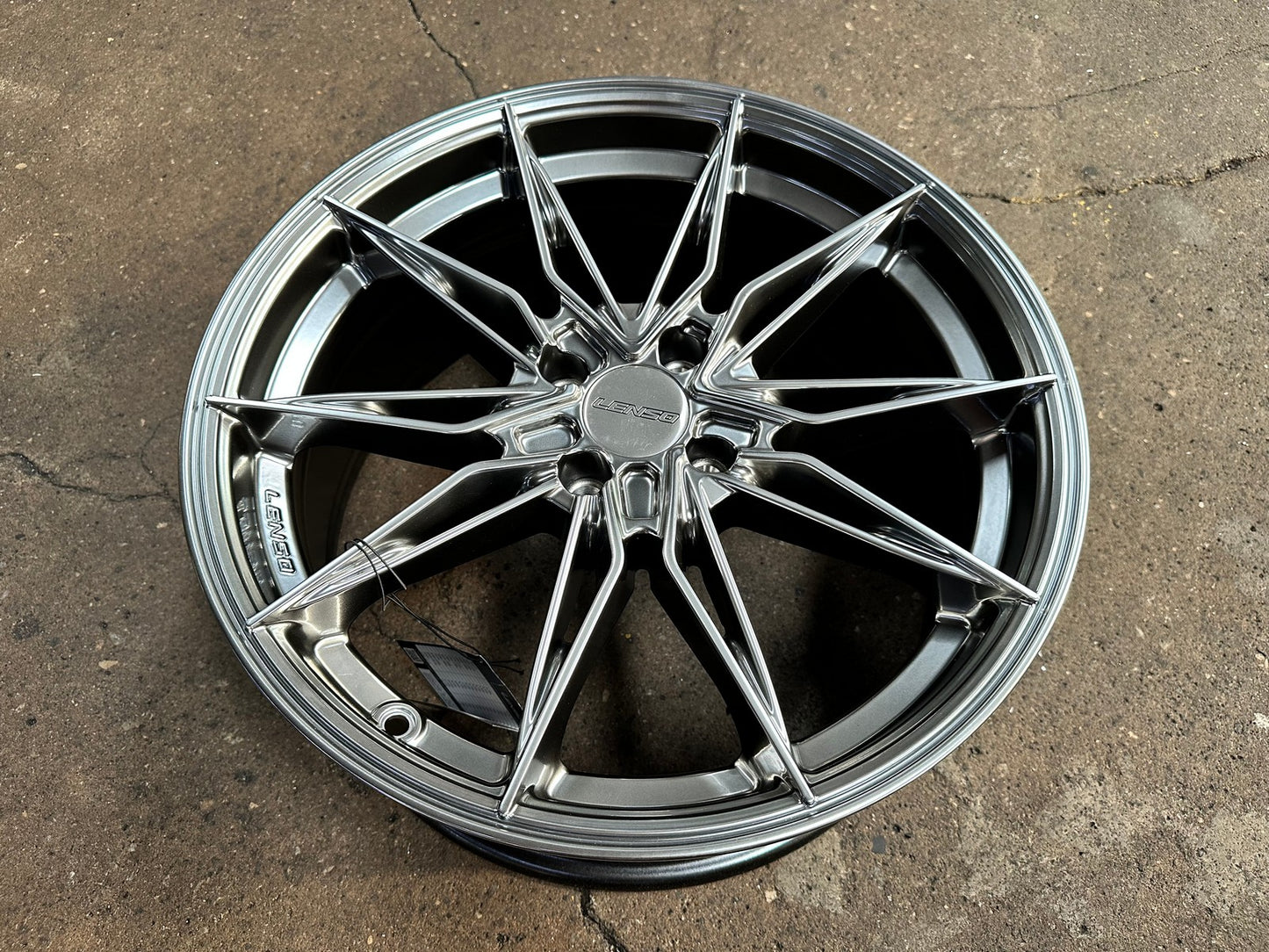 New 17X7.5 ET35 Lenso Barox Rim (4 wheel) Hyper Black 4X100