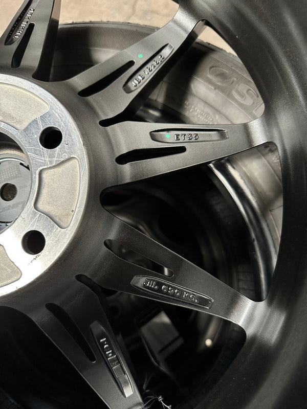 New 18X8.5 ET35 Lenso Barox Rim (4 wheel) Hyper Black 5X114.3