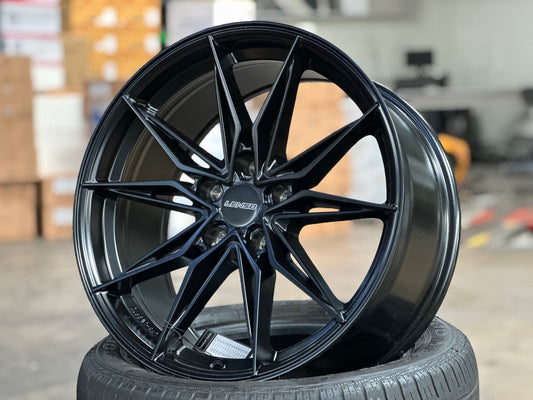 New 18X8.5 ET35 Lenso Barox Rim (4 wheel) Matt Black 5X114.3