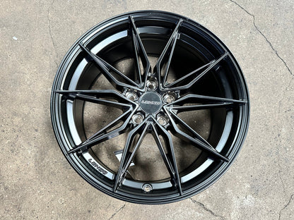 New 18X8.5 ET35 Lenso Barox Rim (4 wheel) Matt Black 5X114.3