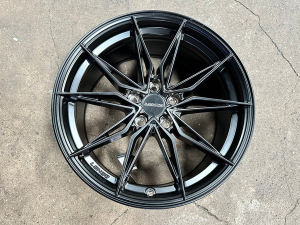 New 18X8.5 ET35 Lenso Barox Rim (4 wheel) Matt Black 5X114.3