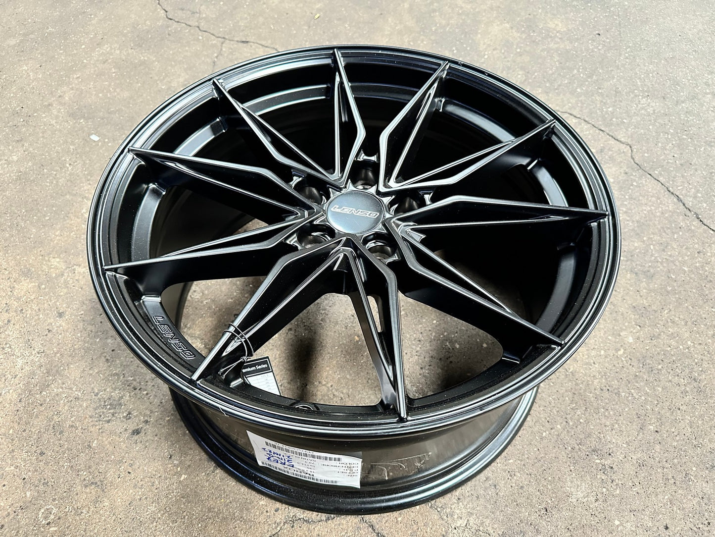 New 18X8.5 ET35 Lenso Barox Rim (4 wheel) Matt Black 5X114.3