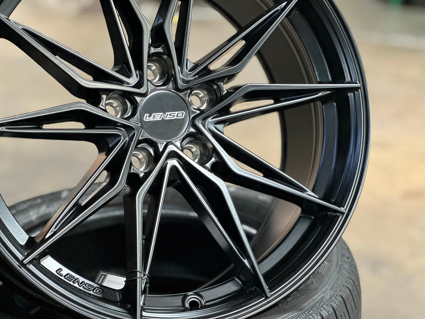 New 18X8.5 ET35 Lenso Barox Rim (4 wheel) Matt Black 5X114.3