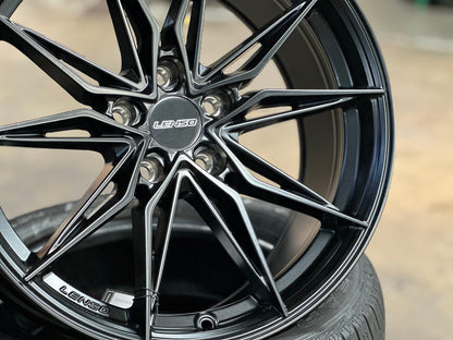 New 18X8.5 ET35 Lenso Barox Rim (4 wheel) Matt Black 5X114.3