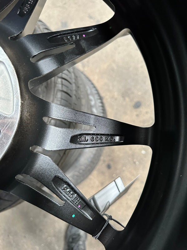 New 18X8.5 ET35 Lenso Barox Rim (4 wheel) Matt Black 5X114.3