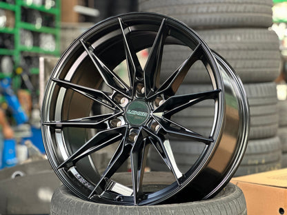 New 20X9 ET15 Lenso Barox Rim (4 wheel) Matt Black 6X139.7