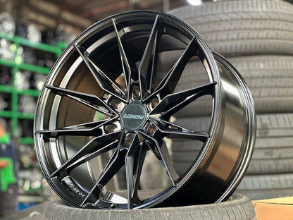 New 20X9 ET15 Lenso Barox Rim (4 wheel) Matt Black 6X139.7