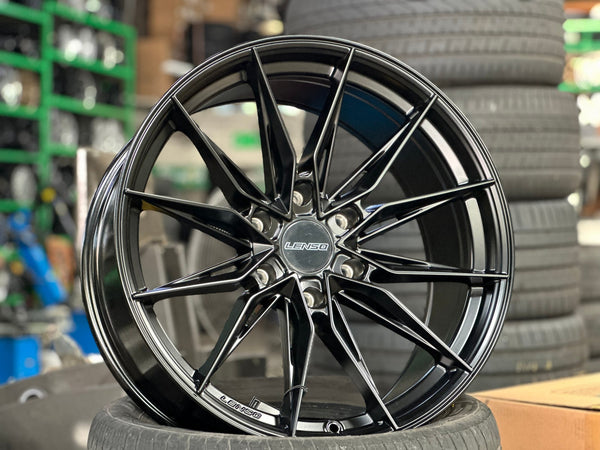 New 20X9 ET15 Lenso Barox Rim (4 wheel) Matt Black 6X139.7