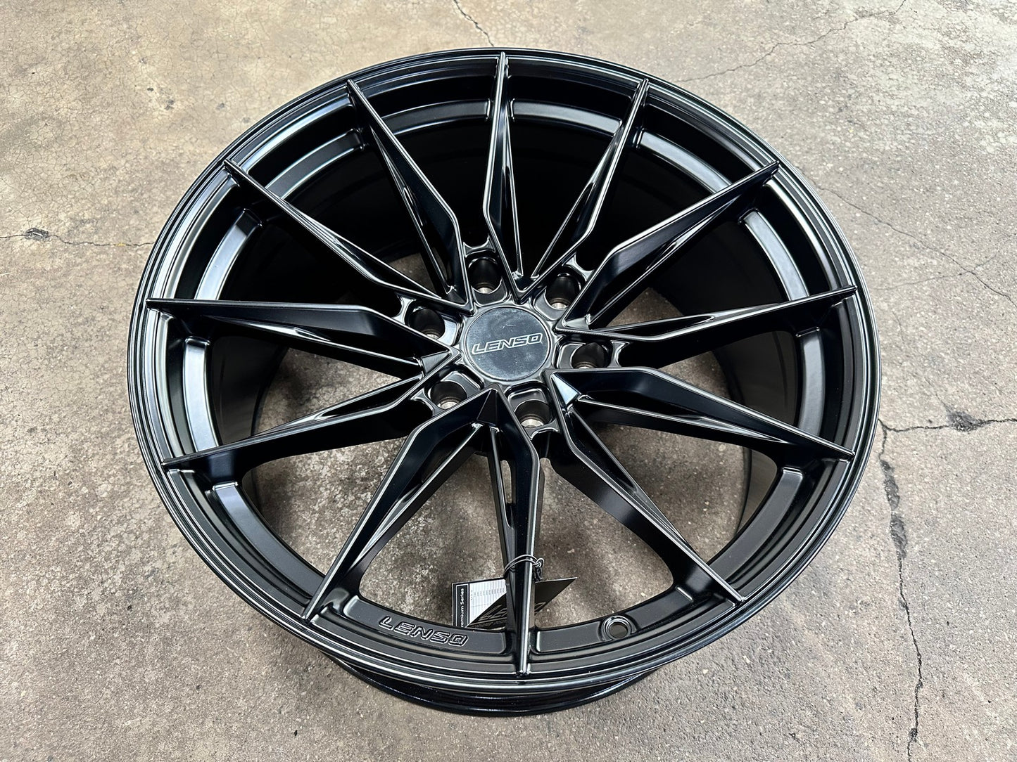 New 20X9 ET15 Lenso Barox Rim (4 wheel) Matt Black 6X139.7