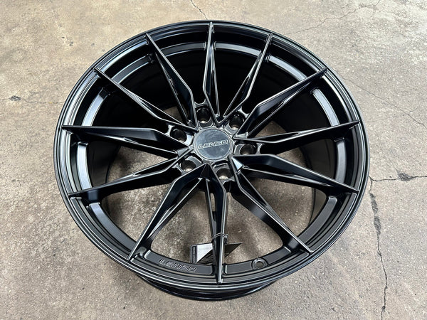 New 20X9 ET15 Lenso Barox Rim (4 wheel) Matt Black 6X139.7