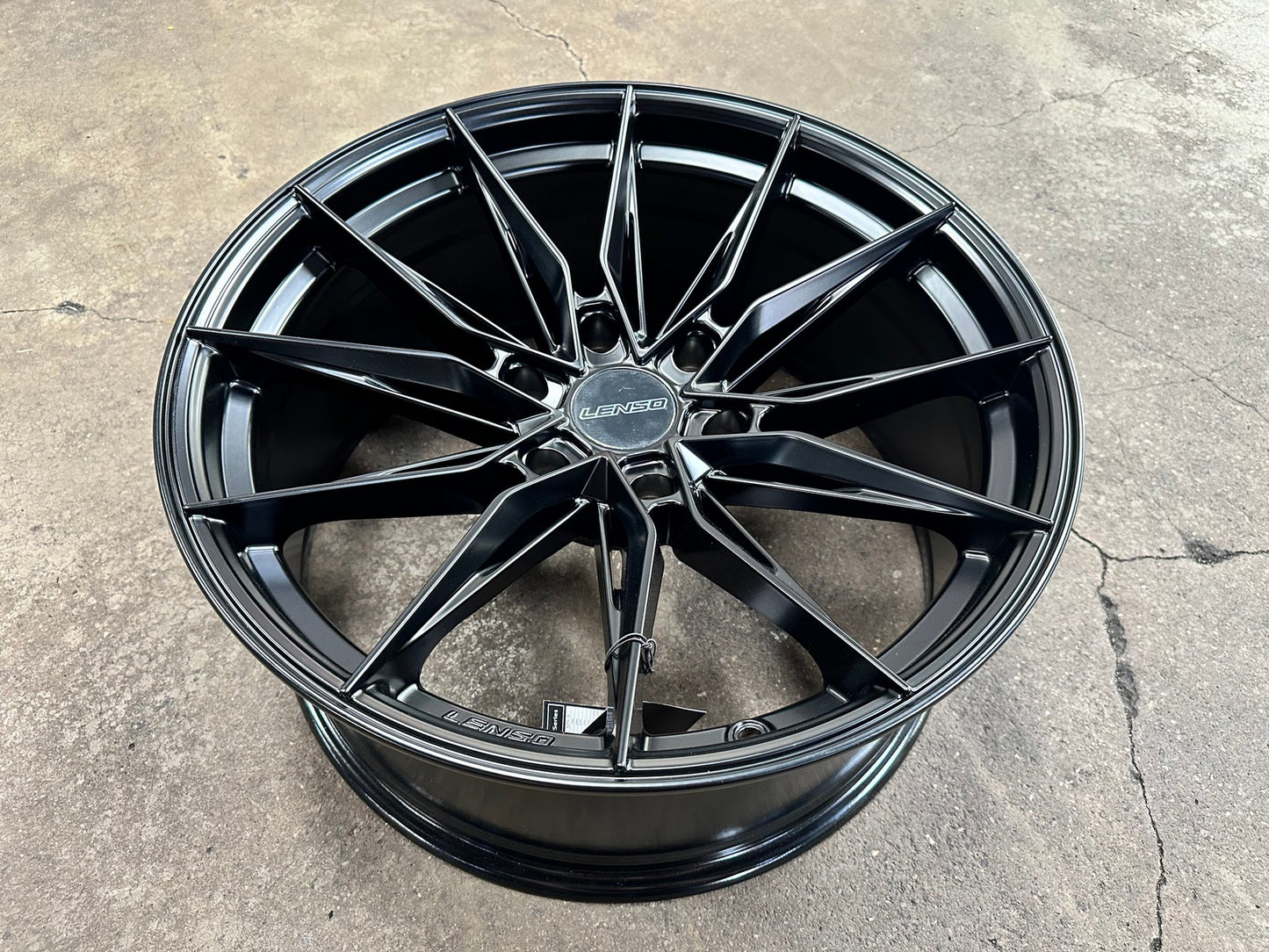 New 20X9 ET15 Lenso Barox Rim (4 wheel) Matt Black 6X139.7