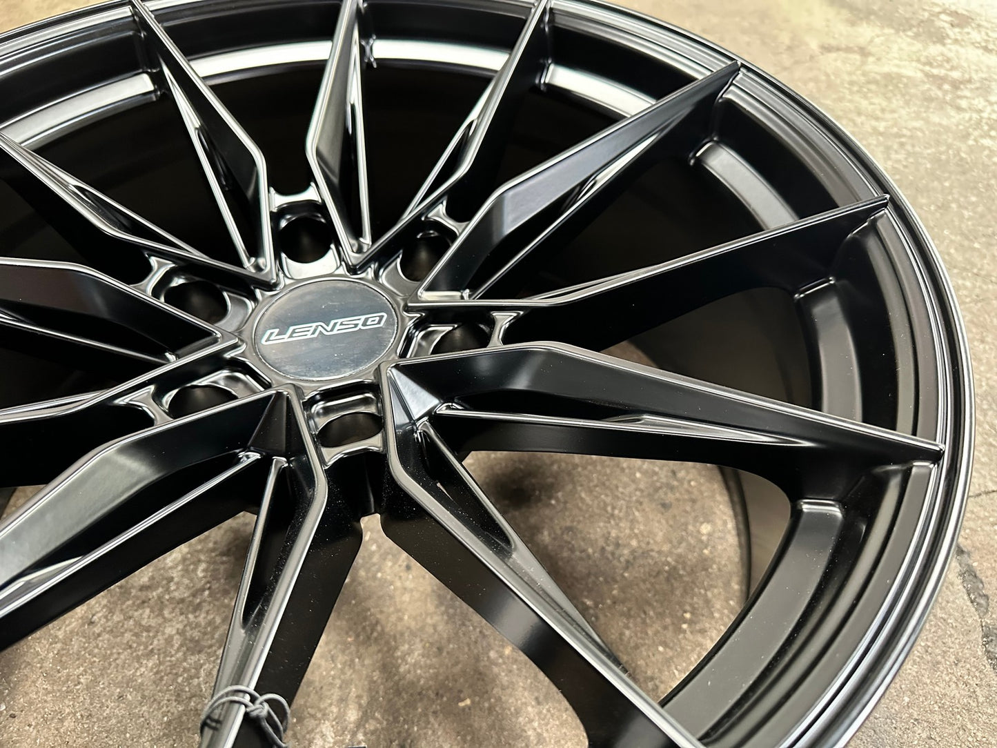 New 20X9 ET15 Lenso Barox Rim (4 wheel) Matt Black 6X139.7