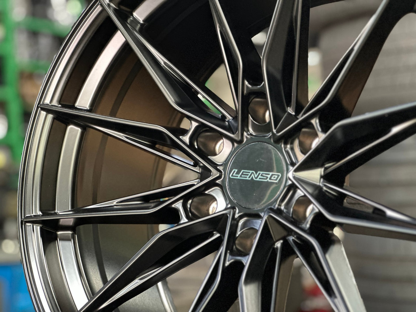 New 20X9 ET15 Lenso Barox Rim (4 wheel) Matt Black 6X139.7