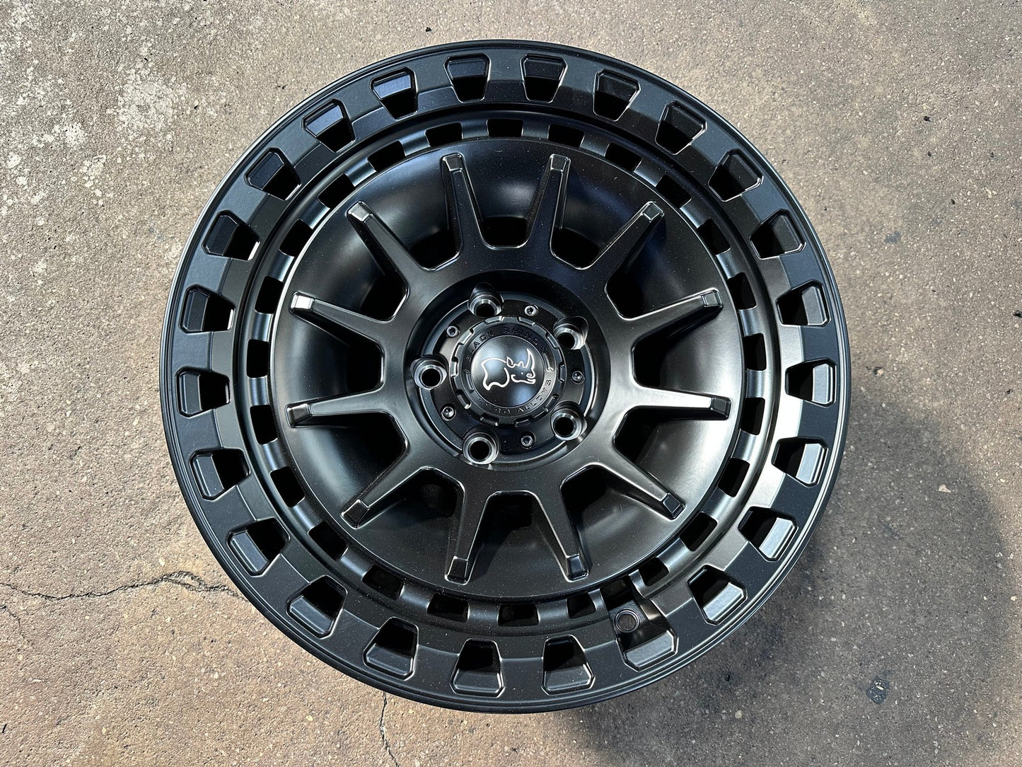 New 17X8.5 ET-10 Black Rhino Barrage Rim (5 wheel) Matt Black 5X127