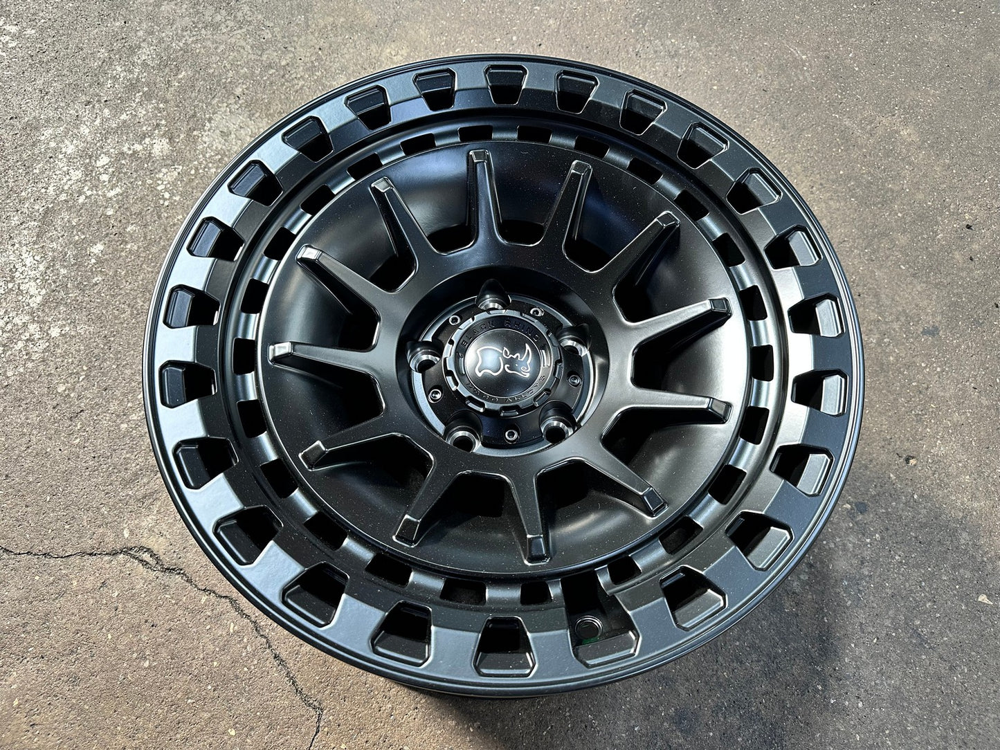 New 17X8.5 ET-10 Black Rhino Barrage Rim (5 wheel) Matt Black 5X127