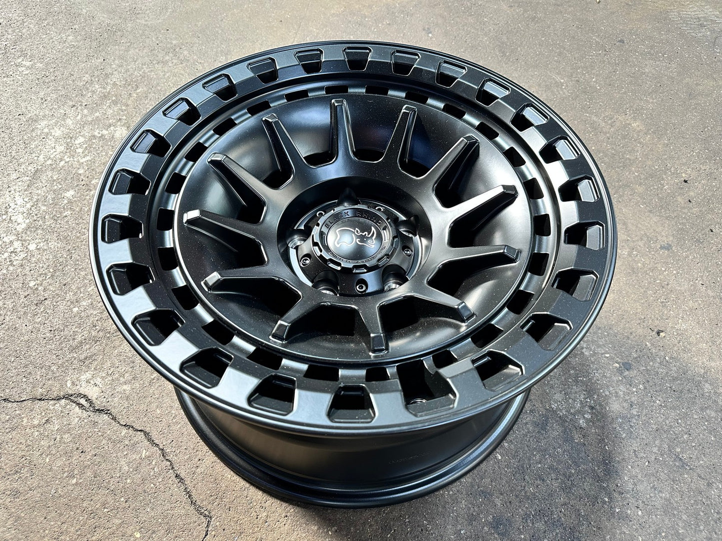 New 17X8.5 ET-10 Black Rhino Barrage Rim (5 wheel) Matt Black 5X127