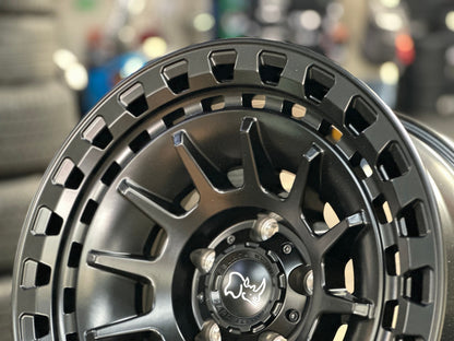 New 17X8.5 ET-10 Black Rhino Barrage Rim (5 wheel) Matt Black 5X127