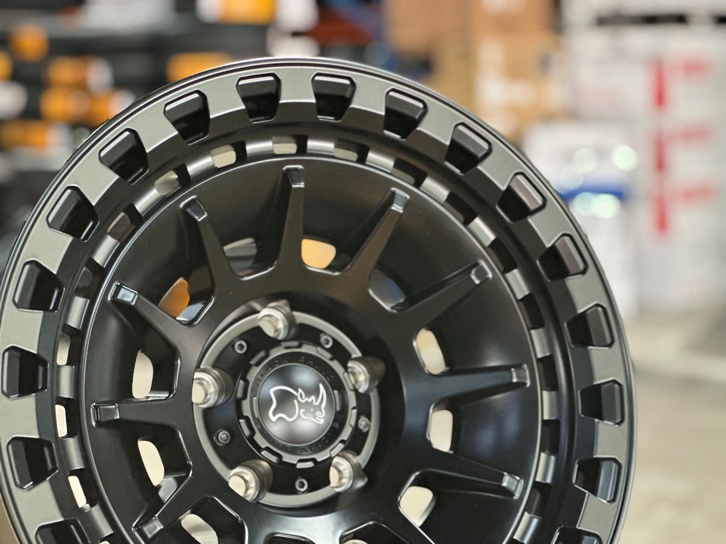 New 17X8.5 ET-10 Black Rhino Barrage Rim (5 wheel) Matt Black 5X127