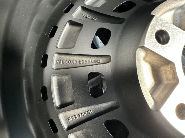 New 17X8.5 ET-10 Black Rhino Barrage Rim (5 wheel) Matt Black 5X127