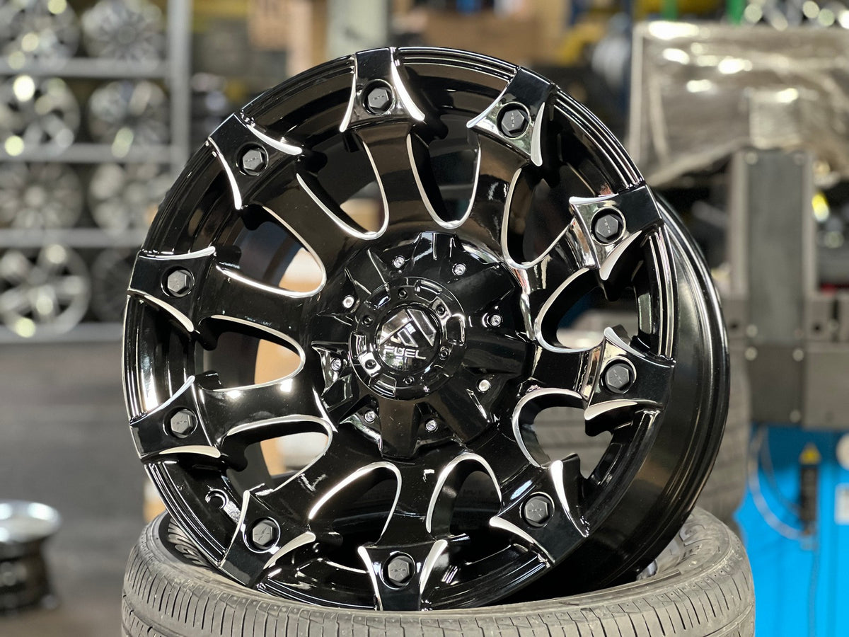 New 18X9 ET-12 Fuel Rim (4 wheel) Gloss Black 6X139.7