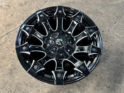 New 18X9 ET-12 Fuel Rim (4 wheel) Gloss Black 6X139.7