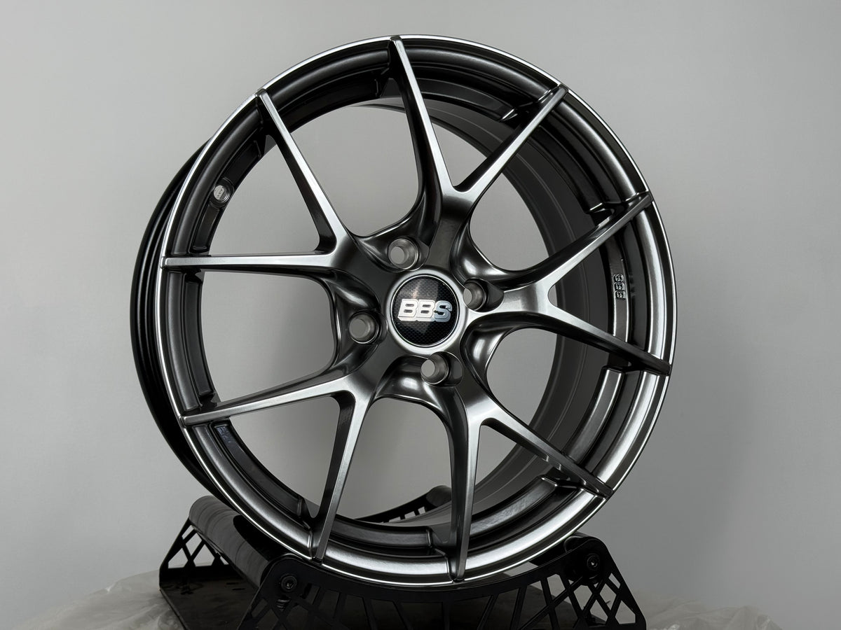 New 16X7 ET38 H2O BBS FIR Rim (4 wheel) Hyper Black 4X100