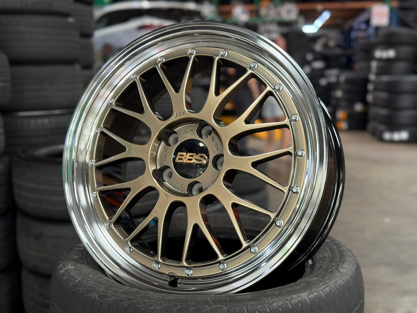 New 18X8 ET45 BBS LM Rim (4 wheel) Gloss Bronze 5X112