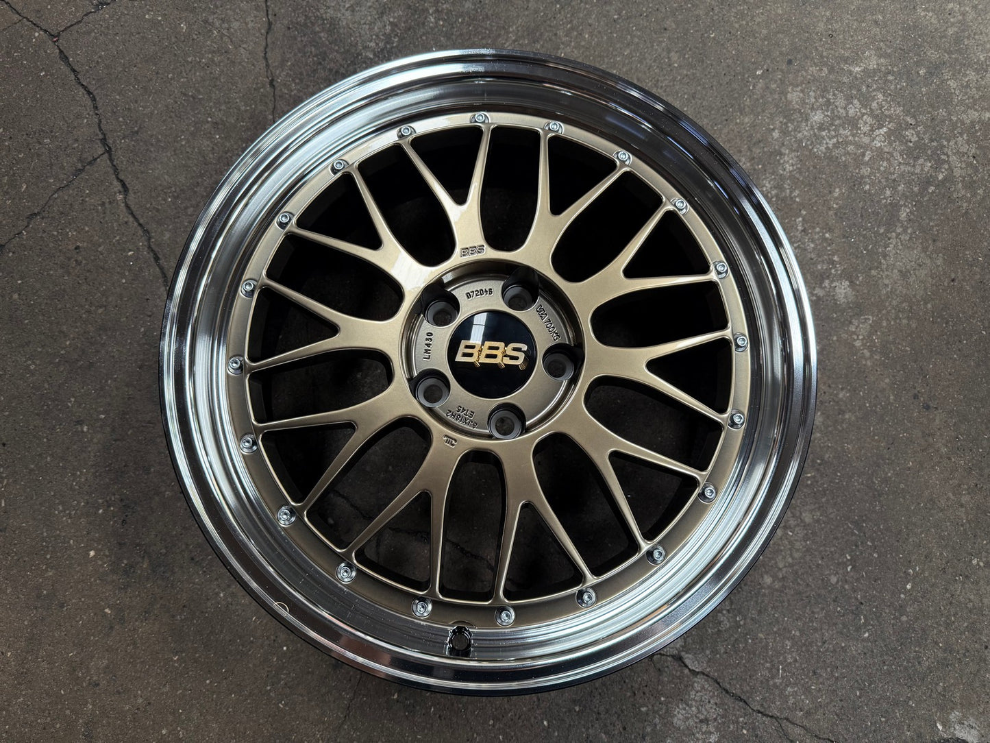 New 18X8 ET45 BBS LM Rim (4 wheel) Gloss Bronze 5X112