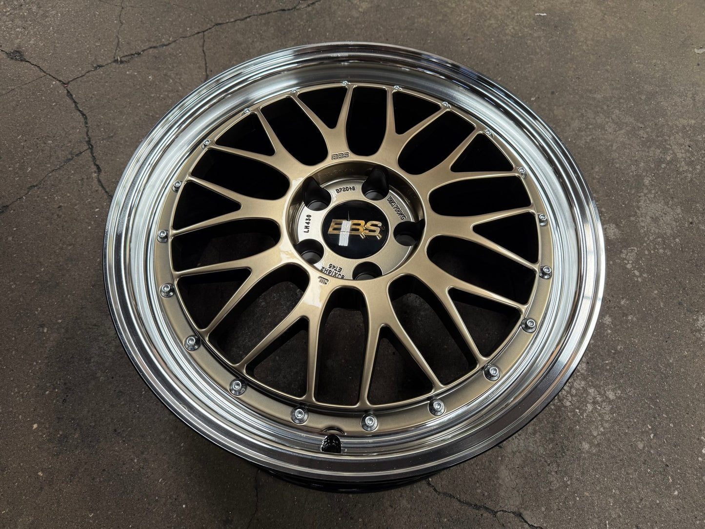 New 18X8 ET45 BBS LM Rim (4 wheel) Gloss Bronze 5X112