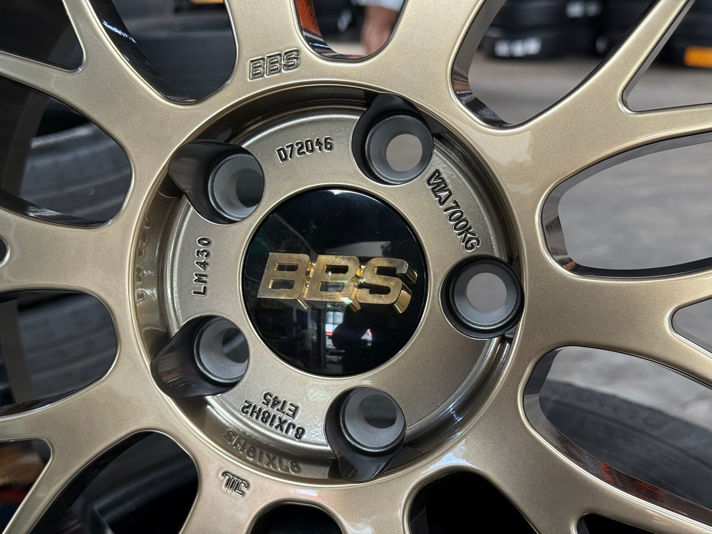 New 18X8 ET45 BBS LM Rim (4 wheel) Gloss Bronze 5X112