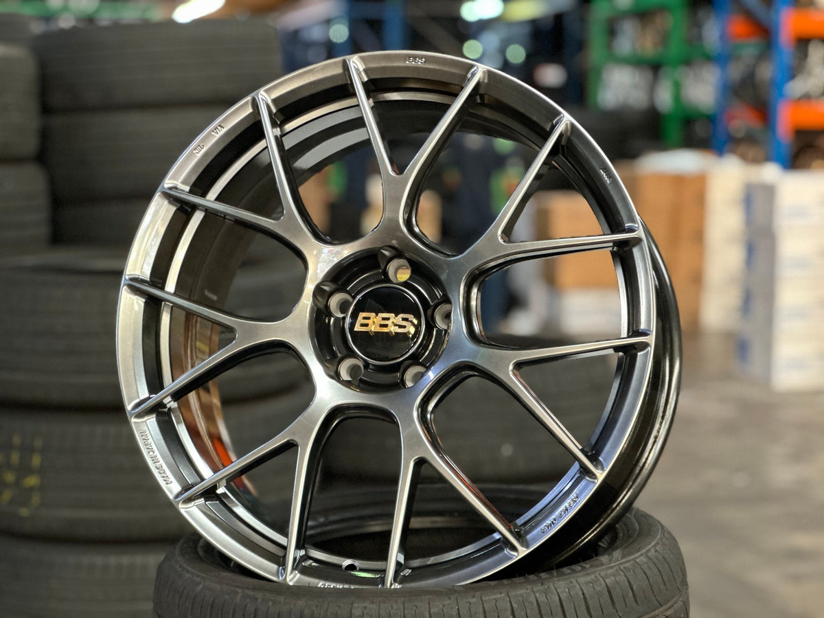 New 19X8.5 ET43 BBS RE-V7 Rim (4 wheel) Gloss Gunmetal 5X112