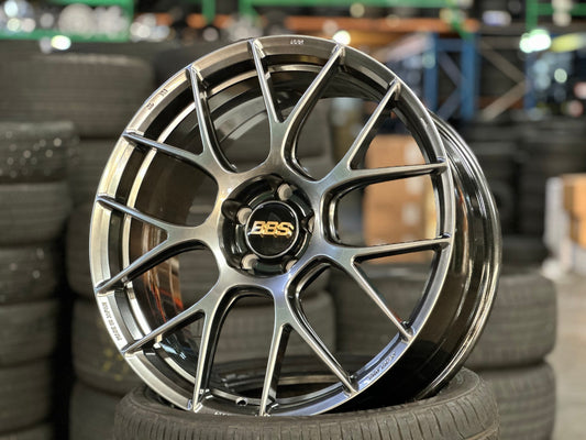 New 19X8.5 ET43 BBS RE-V7 Rim (4 wheel) Gloss Gunmetal 5X112