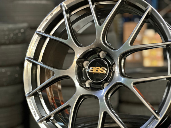 New 19X8.5 ET43 BBS RE-V7 Rim (4 wheel) Gloss Gunmetal 5X112
