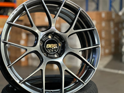 New 19X8.5 ET43 BBS RE-V7 Rim (4 wheel) Gloss Gunmetal 5X112