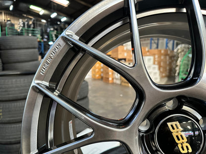 New 19X8.5 ET43 BBS RE-V7 Rim (4 wheel) Gloss Gunmetal 5X112