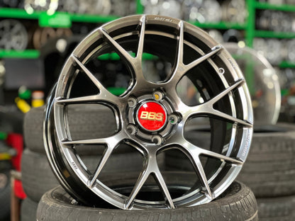 New 18X9.5 ET45 BBS RE-V7 Rim (4 wheel) Gloss Gunmetal 5X120