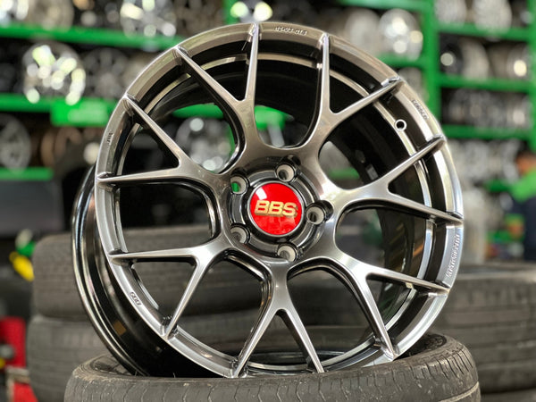 New 18X9.5 ET45 BBS RE-V7 Rim (4 wheel) Gloss Gunmetal 5X120