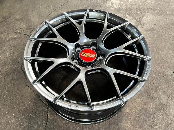 New 18X9.5 ET45 BBS RE-V7 Rim (4 wheel) Gloss Gunmetal 5X120