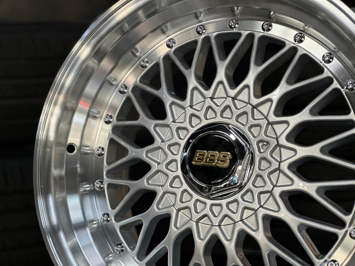 New 17X8.5 ET20 BBS Design RS Classic Rim (4 wheel) Gloss Silver 5X120