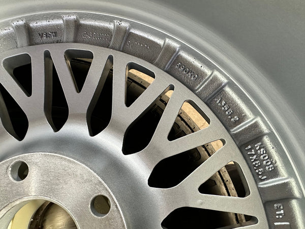 New 17X8.5 ET20 BBS Design RS Classic Rim (4 wheel) Gloss Silver 5X120