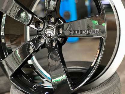 New 22X9.5 ET35 Overdrive Forged Rim (5 wheel) Gloss Black 5X120