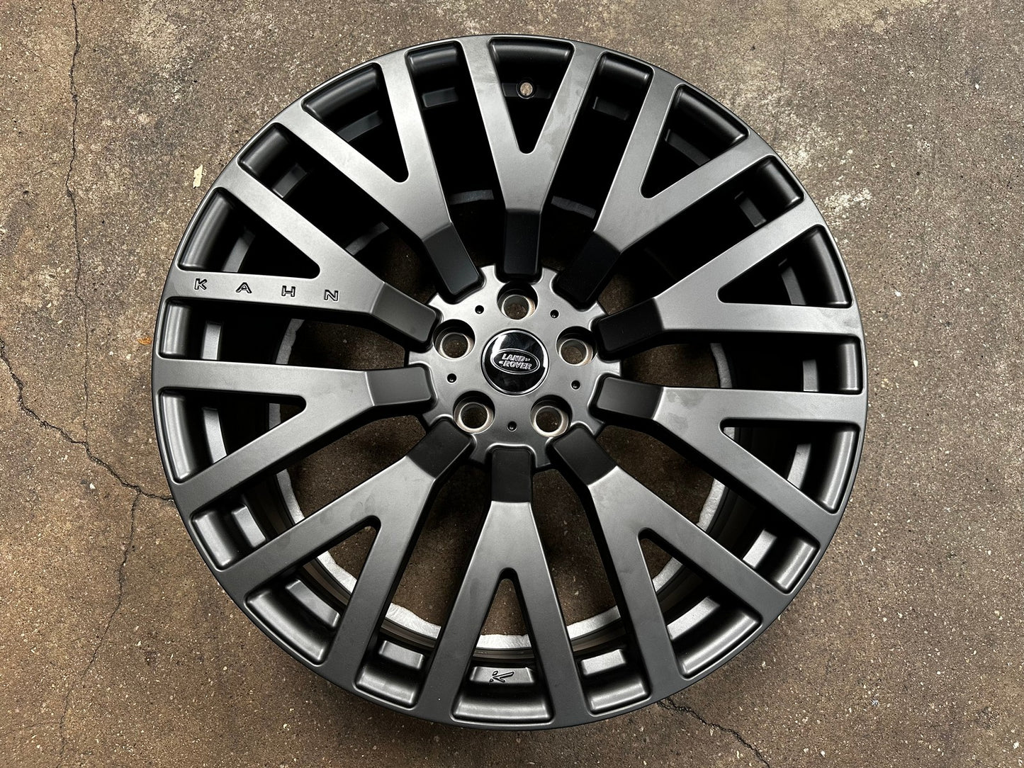 New 22X9.5 ET35 Overdrive Forged Kahn Rim (5 wheel) Matt Black 5X120