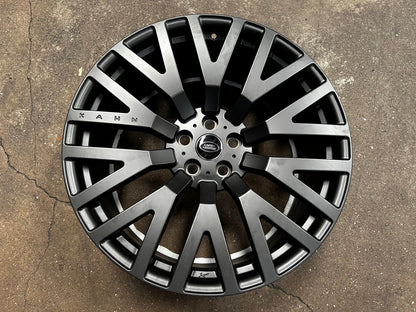 New 22X9.5 ET35 Overdrive Forged Kahn Rim (5 wheel) Matt Black 5X120