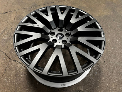 New 22X9.5 ET35 Overdrive Forged Kahn Rim (5 wheel) Matt Black 5X120