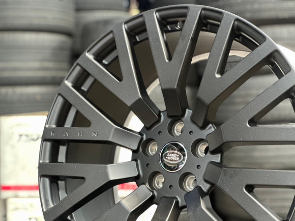 New 22X9.5 ET35 Overdrive Forged Kahn Rim (5 wheel) Matt Black 5X120