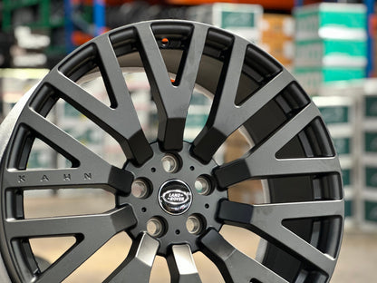 New 22X9.5 ET35 Overdrive Forged Kahn Rim (5 wheel) Matt Black 5X120