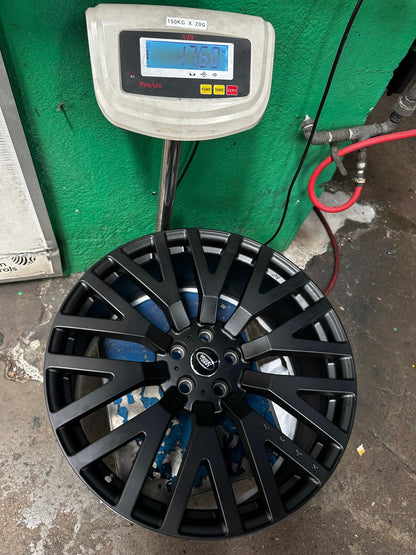 New 22X9.5 ET35 Overdrive Forged Kahn Rim (5 wheel) Matt Black 5X120