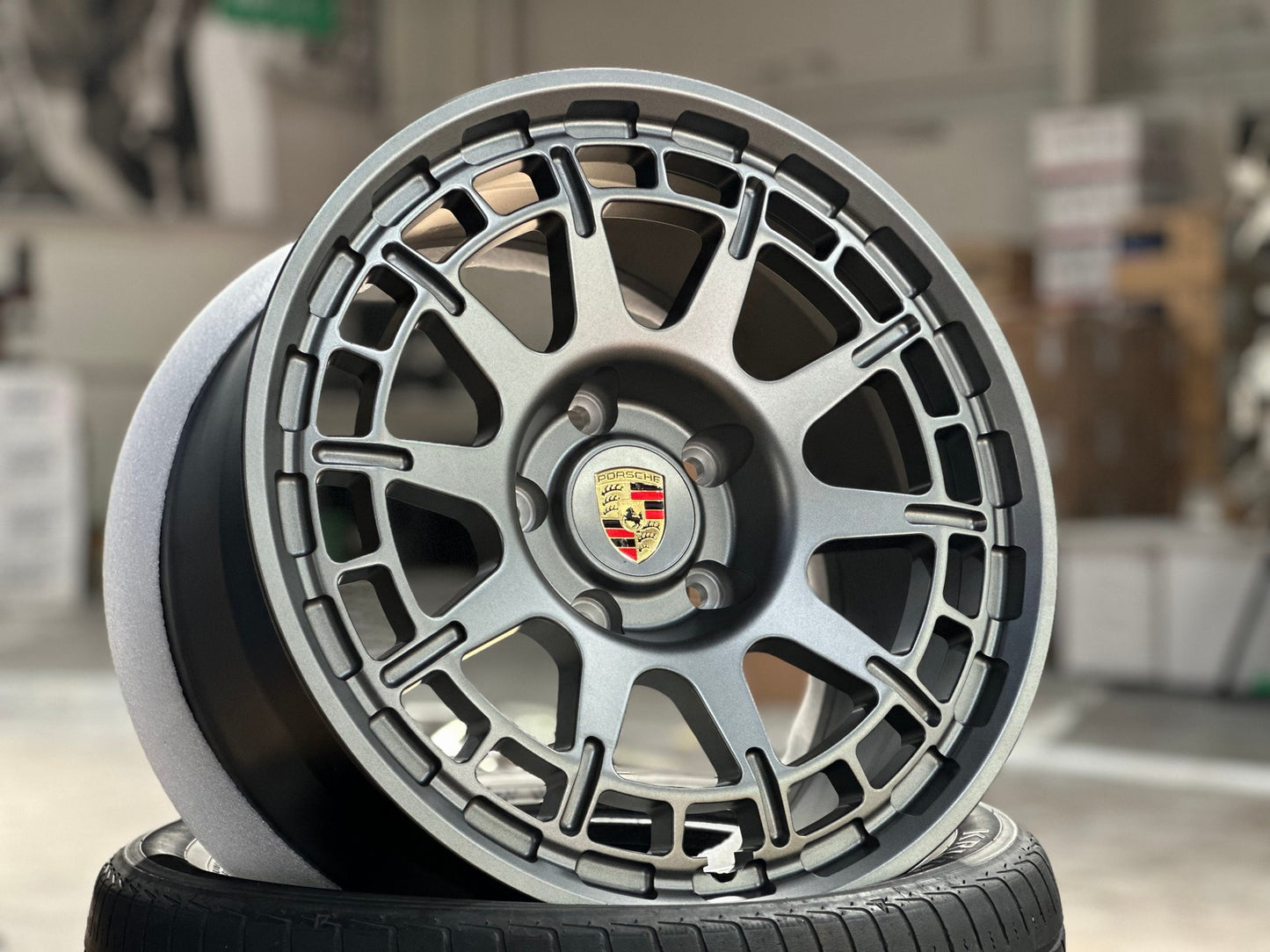 New 18X9 ET30 Overdrive Forged Rim (4 wheel) Matt Gunmetal 5X130