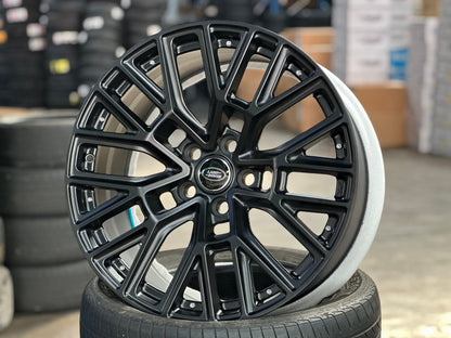 New 20X9 ET30 Overdrive Forged Kahn RS Rim (5 wheel) Matt Black 5X120